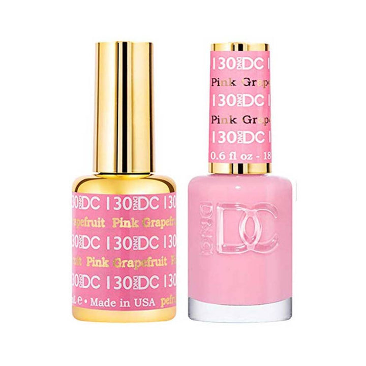 DND / DC Gel Nail Polish Matching Duo - 130 Pink Grapefruit