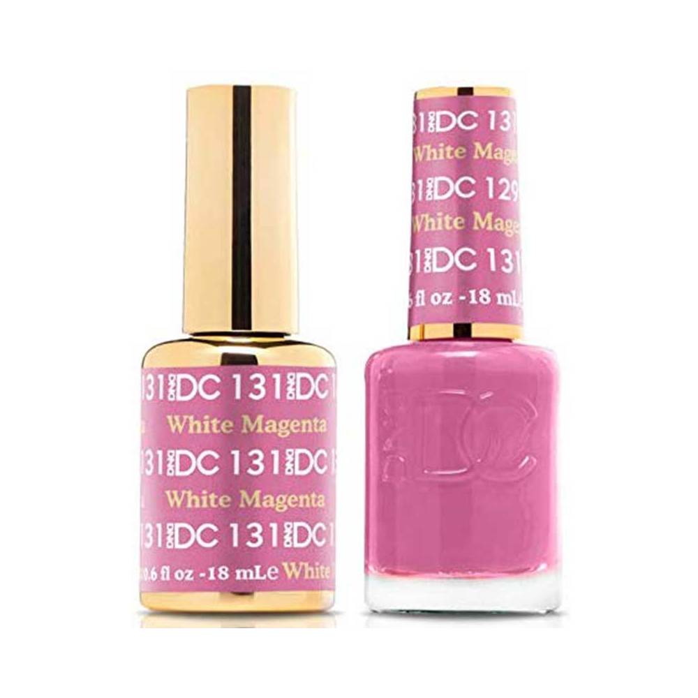 DND / DC Gel Nail Polish Matching Duo - 131 White Magenta