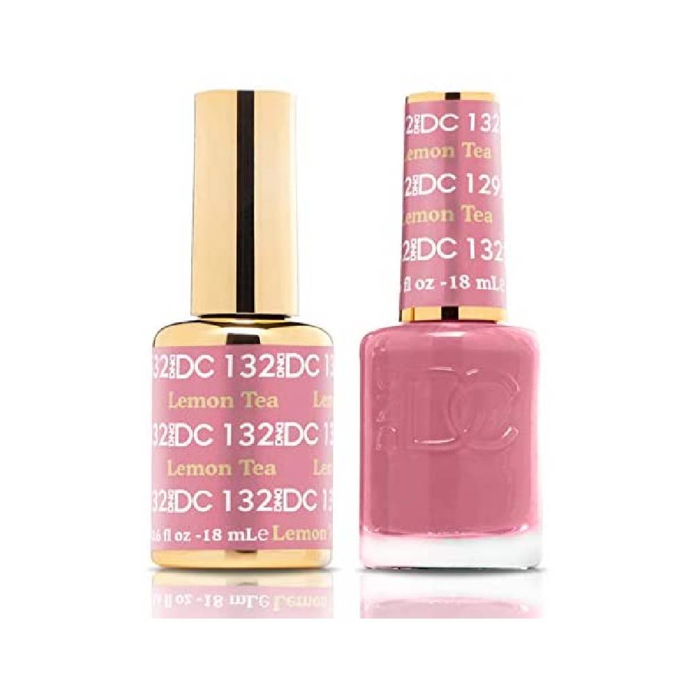 DND / DC Gel Nail Polish Matching Duo - 132 Lemon Tea
