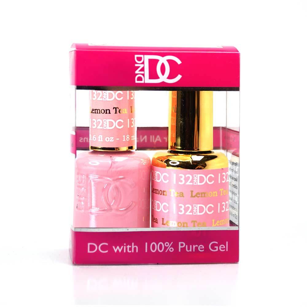 DND / DC Gel Nail Polish Matching Duo - 132 Lemon Tea