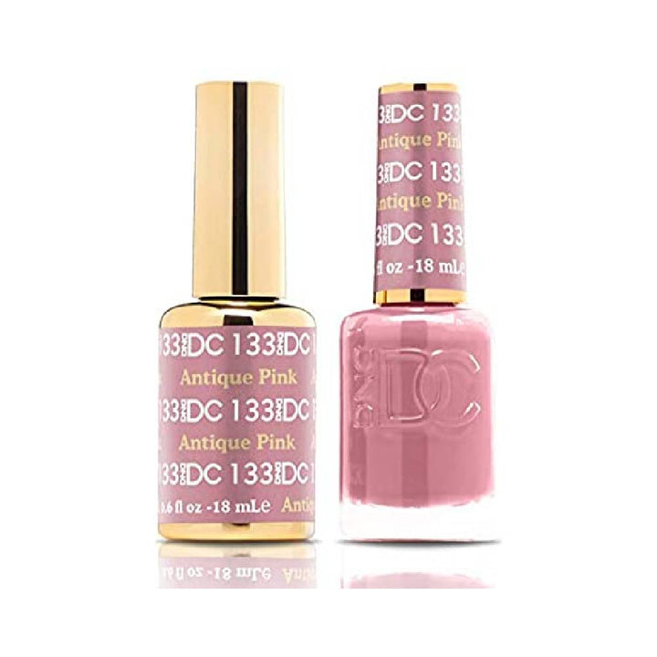 DND / DC Gel Nail Polish Matching Duo - 133 Antique Pink