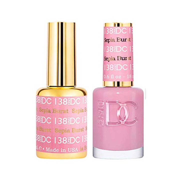 DND / DC Gel Nail Polish Matching Duo - 138 Sepia Burst