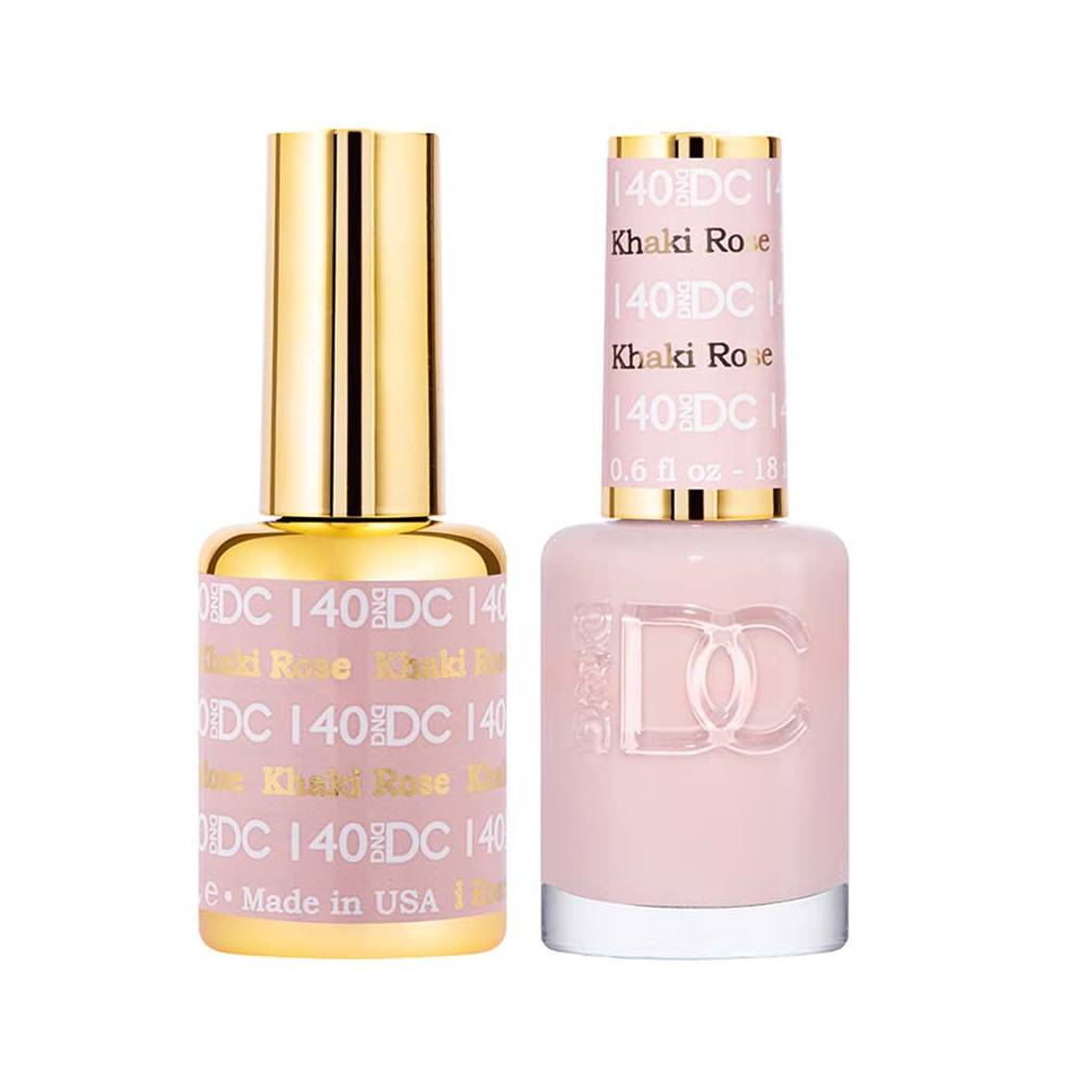 DND / DC Gel Nail Polish Matching Duo - 140 Khaki Rose