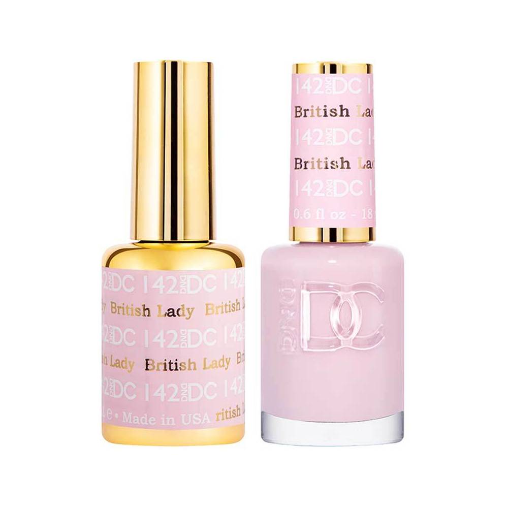 DND / DC Gel Nail Polish Matching Duo - 142 British Lady