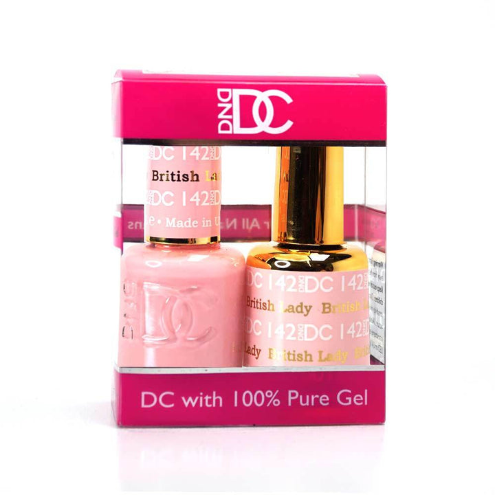 DND / DC Gel Nail Polish Matching Duo - 142 British Lady