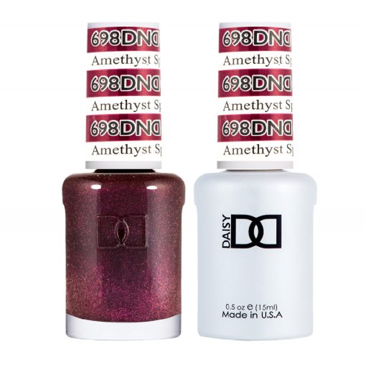 DND / Gel Nail Polish Matching Duo - Amethyst Sparkles 698