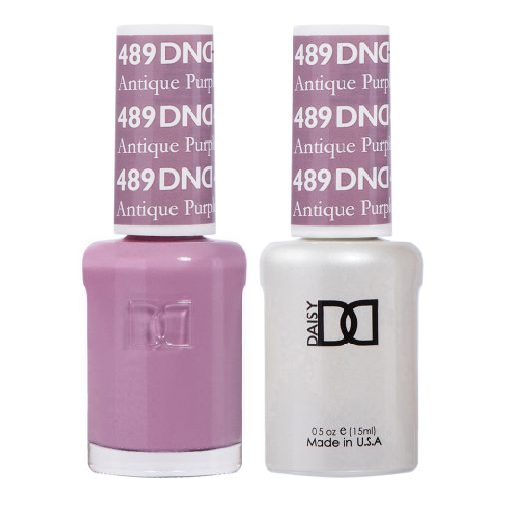 DND / Gel Nail Polish Matching Duo - Antique Purple 489