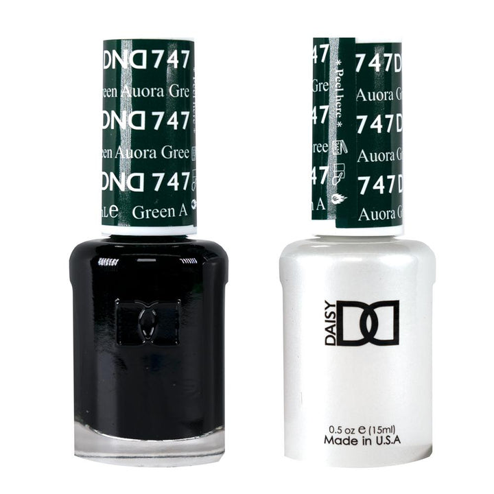 DND / Gel Nail Polish Matching Duo - Aurora Green 747