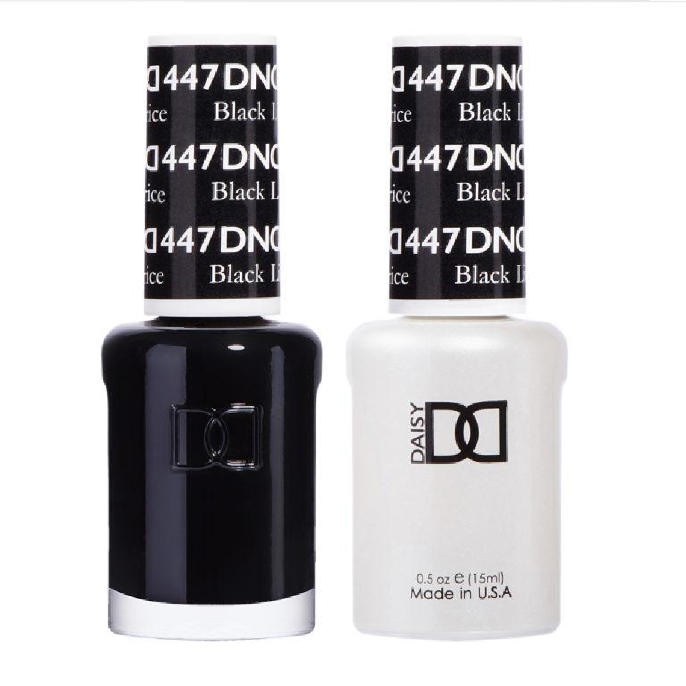 DND / Gel Nail Polish Matching Duo - Black Licorice 447