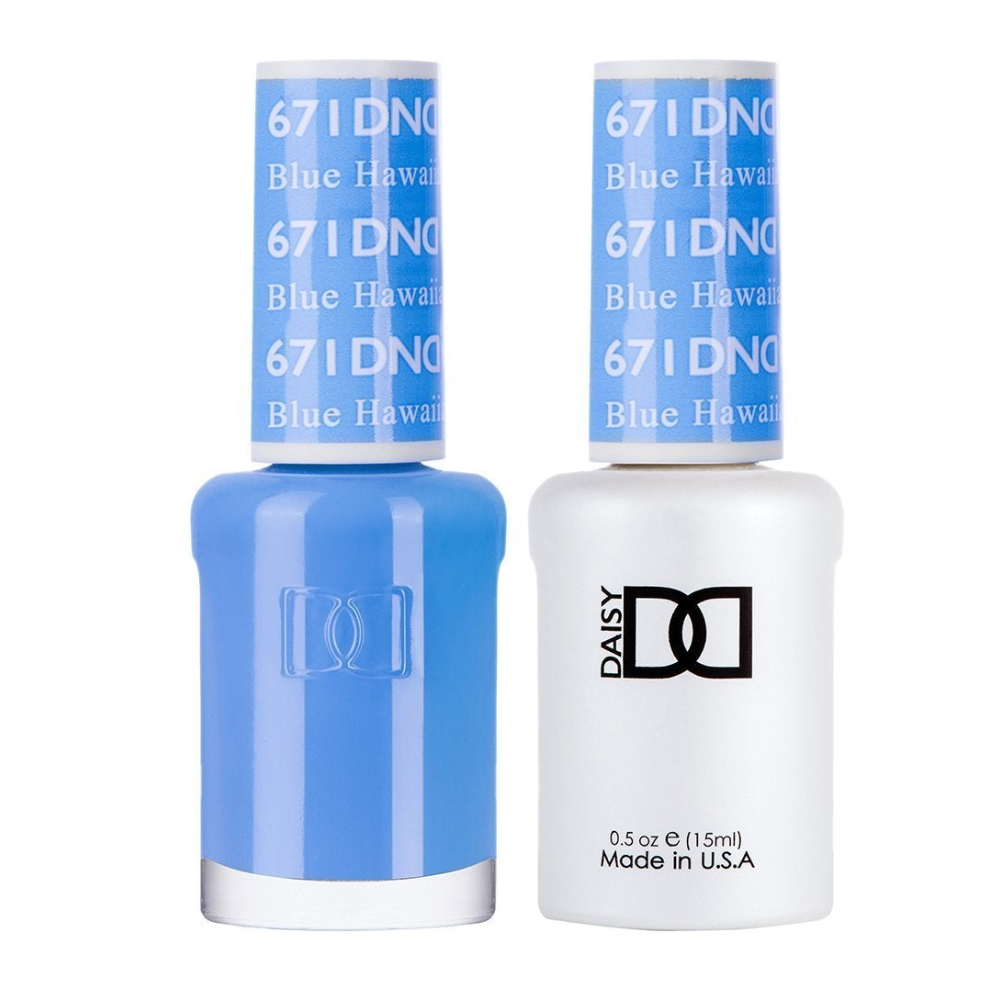 DND / Gel Nail Polish Matching Duo - Blue Hawaiian 671