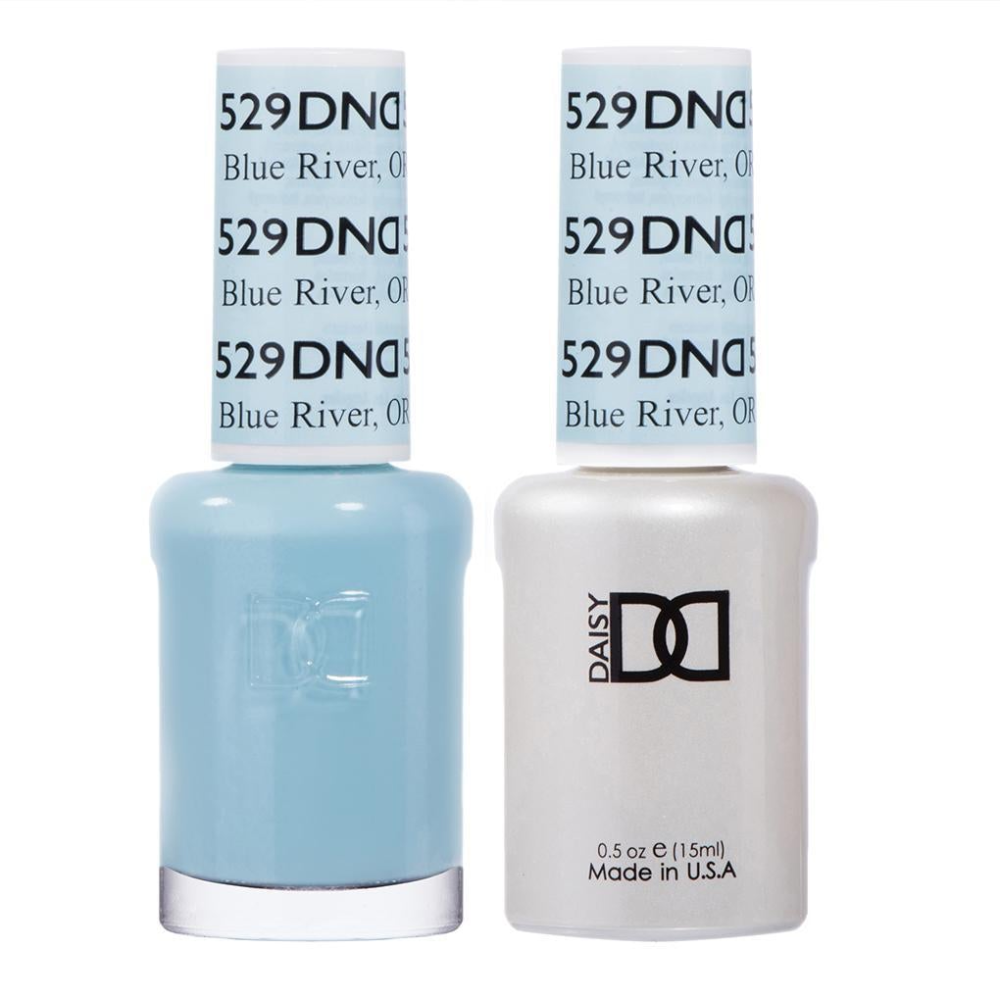 DND / Gel Nail Polish Matching Duo - Blue River, Or 529