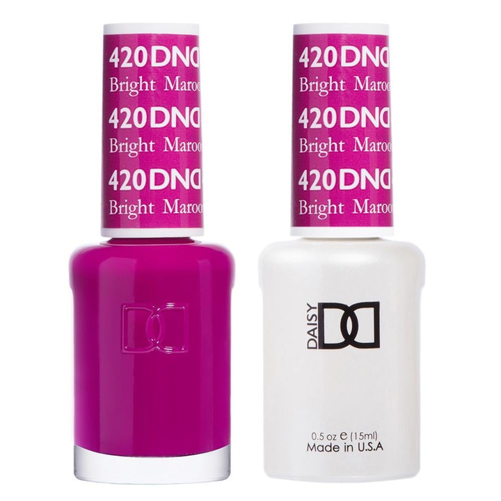 DND / Gel Nail Polish Matching Duo - Bright Maroon 420