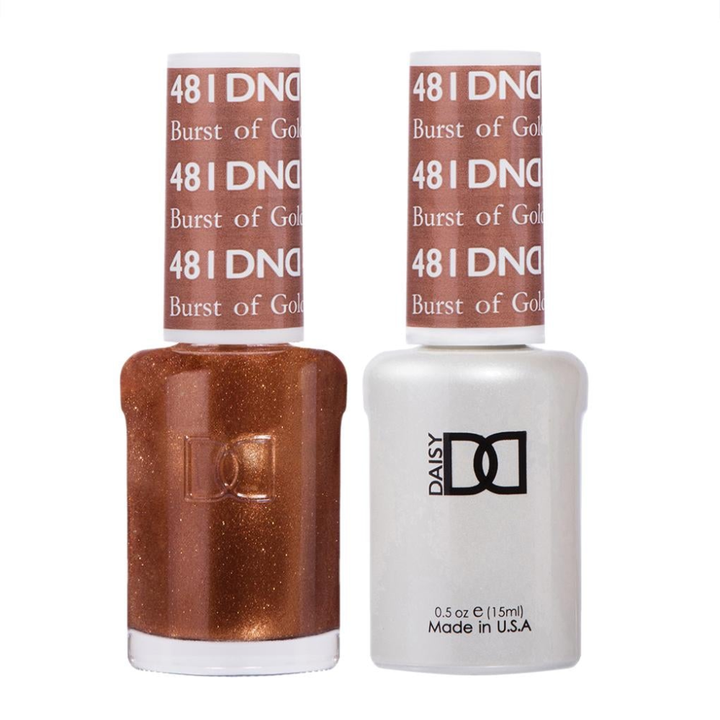 DND / Gel Nail Polish Matching Duo - Burst Of Gold 481
