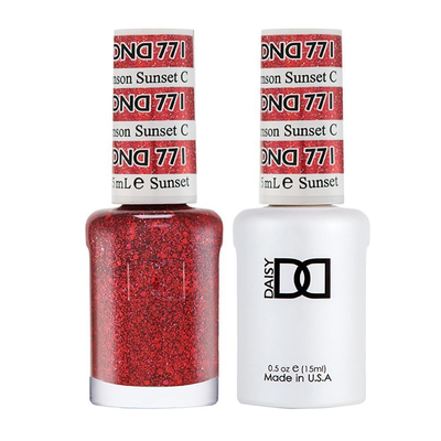 DND / Gel Nail Polish Matching Duo - Crimson Sunset 771