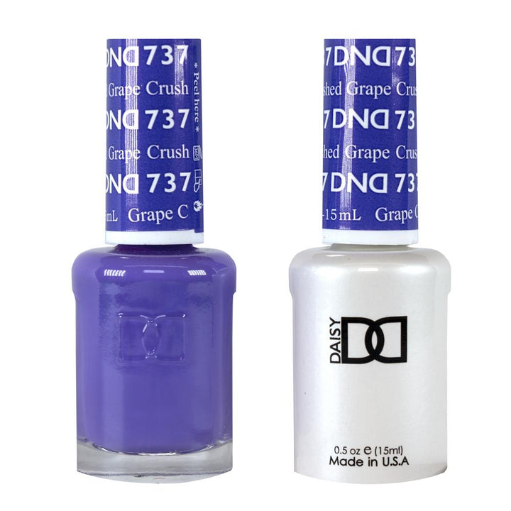 DND / Gel Nail Polish Matching Duo - Crushed Grape 737