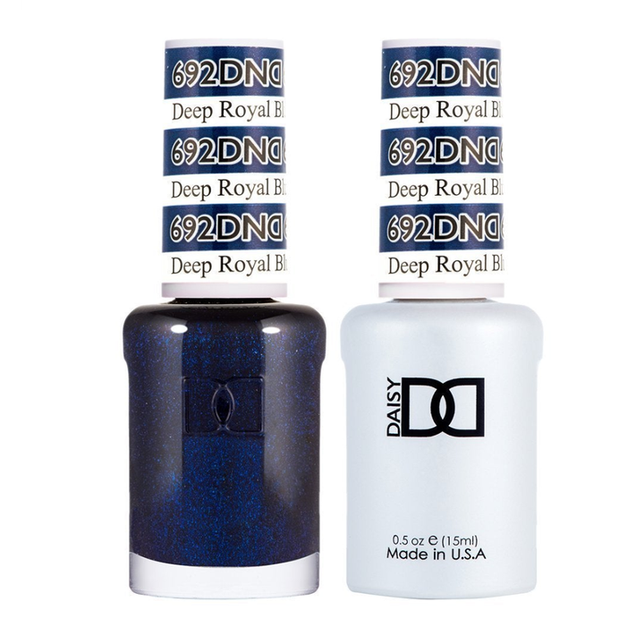 DND / Gel Nail Polish Matching Duo - Deep Royal Blue 692