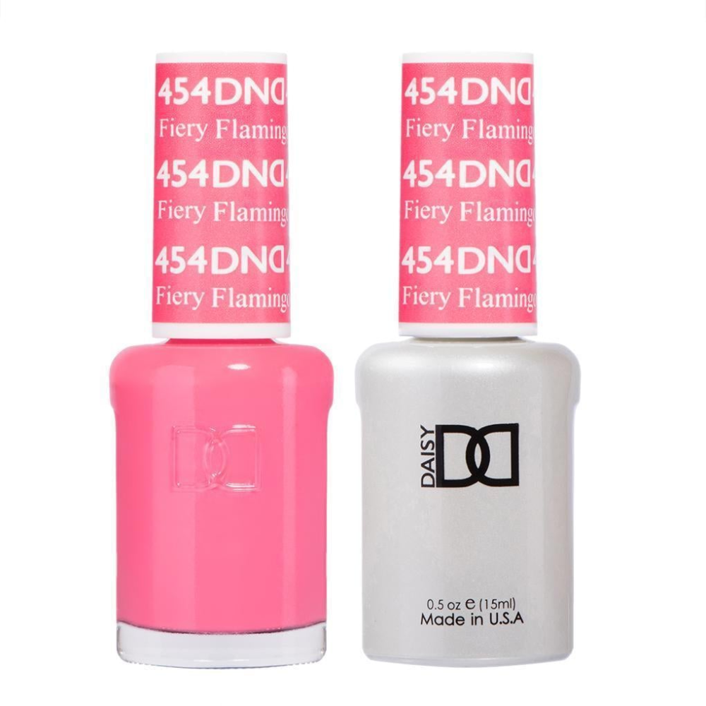 DND / Gel Nail Polish Matching Duo - Fiery Flamingo 454