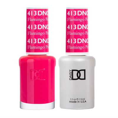 DND / Gel Nail Polish Matching Duo - Flamingo Pink 413
