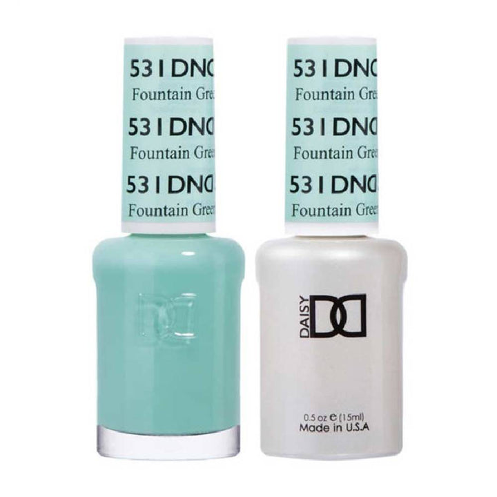 DND / Gel Nail Polish Matching Duo - Fountain Green, Ut 531