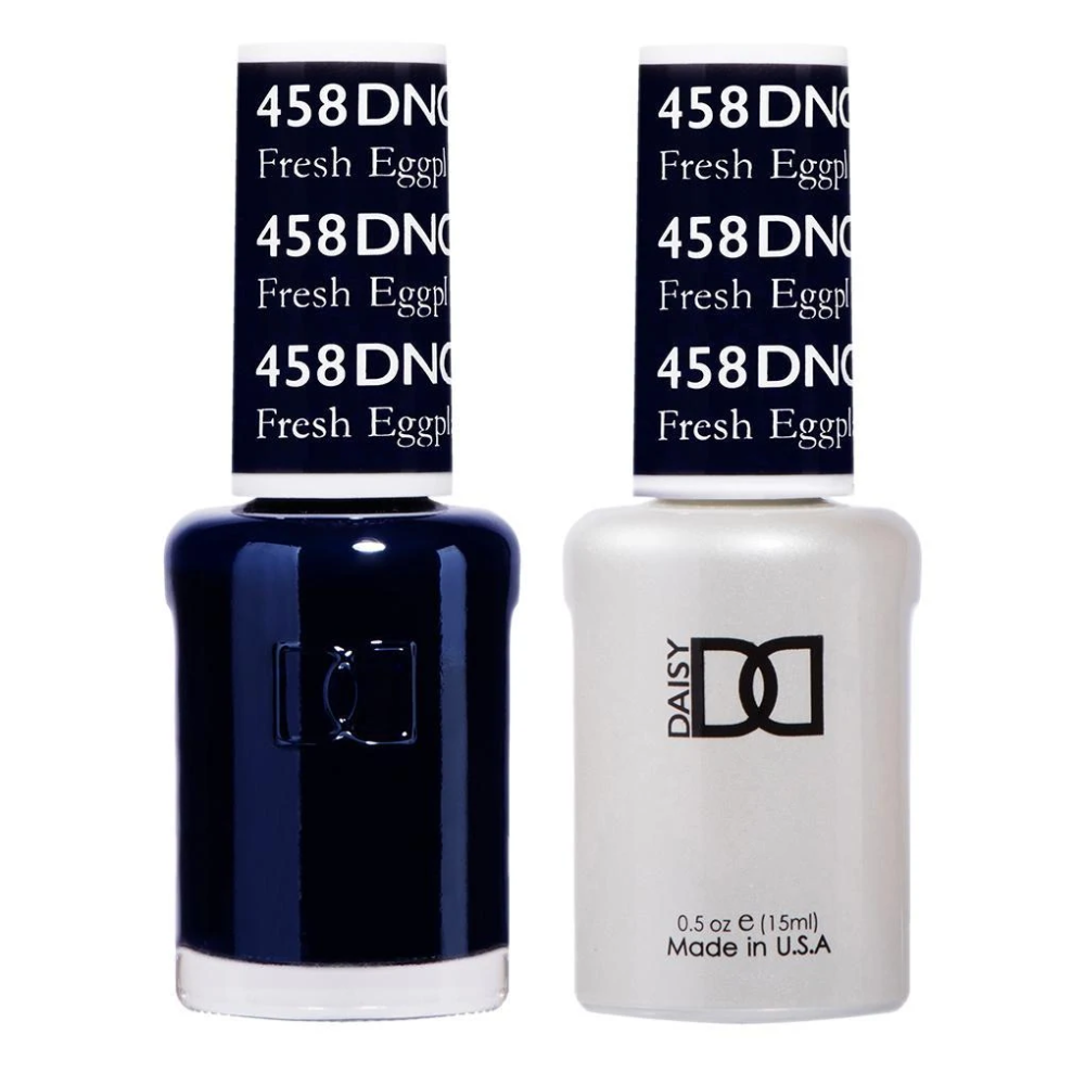 DND / Gel Nail Polish Matching Duo - Fresh Eggplant 458