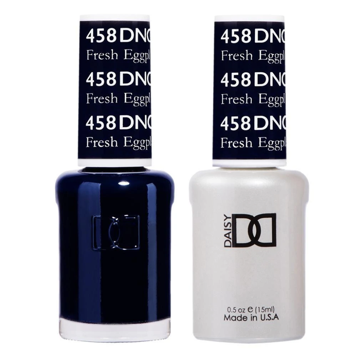 DND / Gel Nail Polish Matching Duo - Fresh Eggplant 458