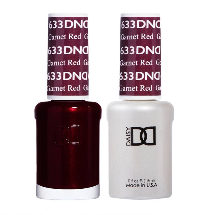 DND / Gel Nail Polish Matching Duo - Garnet Red 633