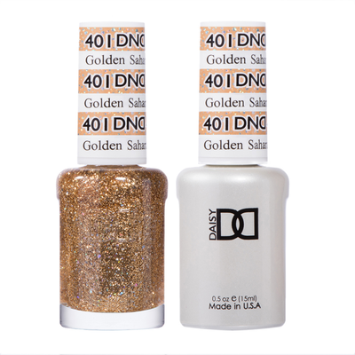 DND / Gel Nail Polish Matching Duo - Golden Sahara Star 401