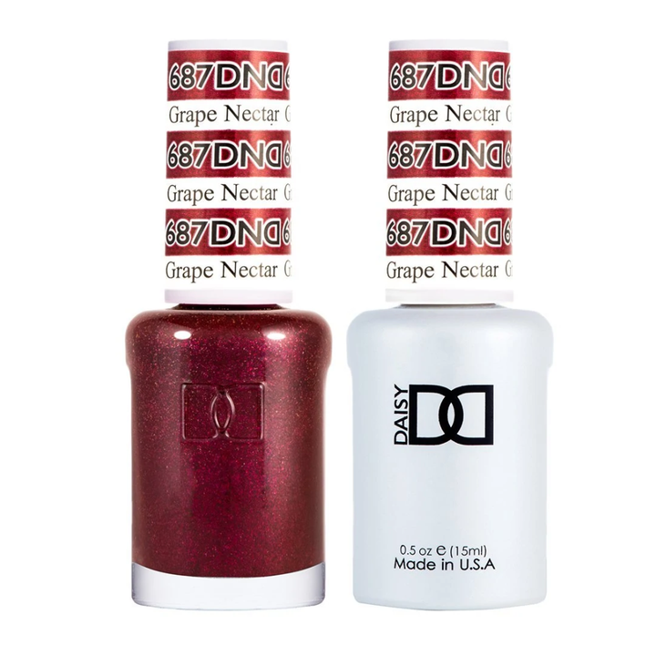 DND / Gel Nail Polish Matching Duo - Grape Nectar 687