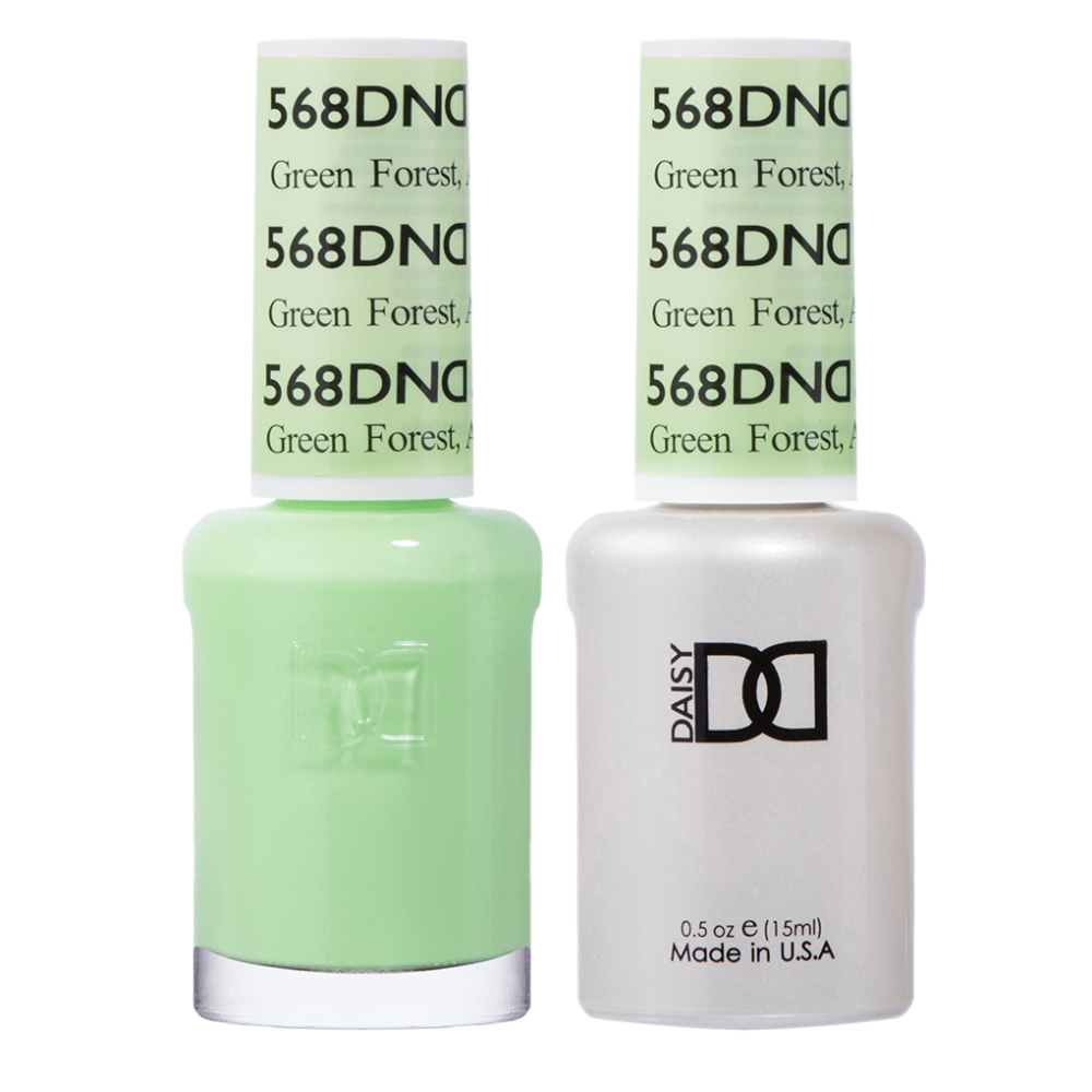 DND / Gel Nail Polish Matching Duo - Green Forest, Ak 568