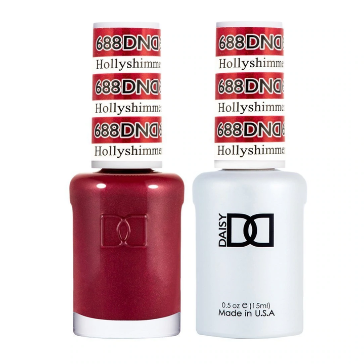 DND / Gel Nail Polish Matching Duo - Holly Shimmer 688