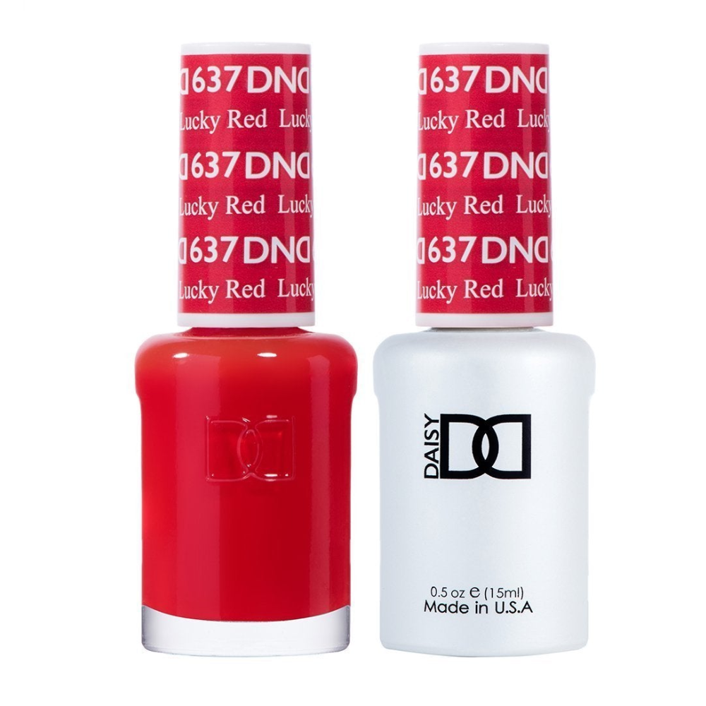 DND / Gel Nail Polish Matching Duo - Lucky Red 637
