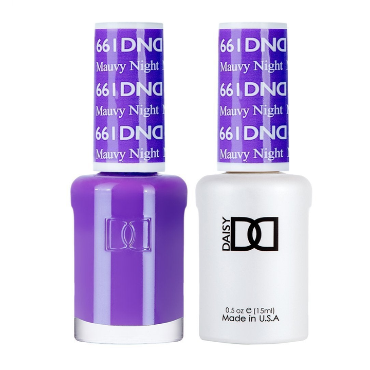 DND / Gel Nail Polish Matching Duo - Mauvy Night 661