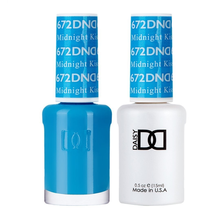 DND / Gel Nail Polish Matching Duo - Midnight Kiss 672
