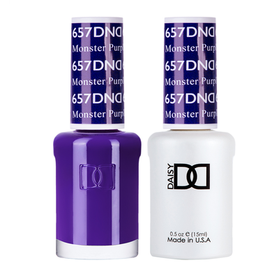 DND / Gel Nail Polish Matching Duo - Monster Purple 657