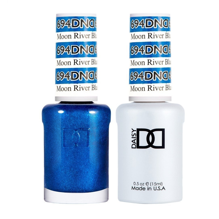 DND / Gel Nail Polish Matching Duo - Moon River Blue 694