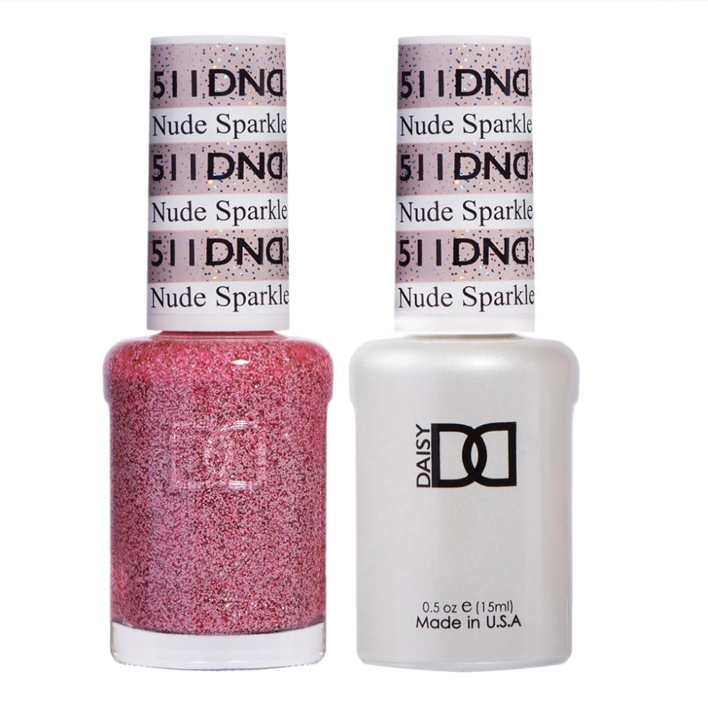 DND / Gel Nail Polish Matching Duo - Nude Sparkle 511