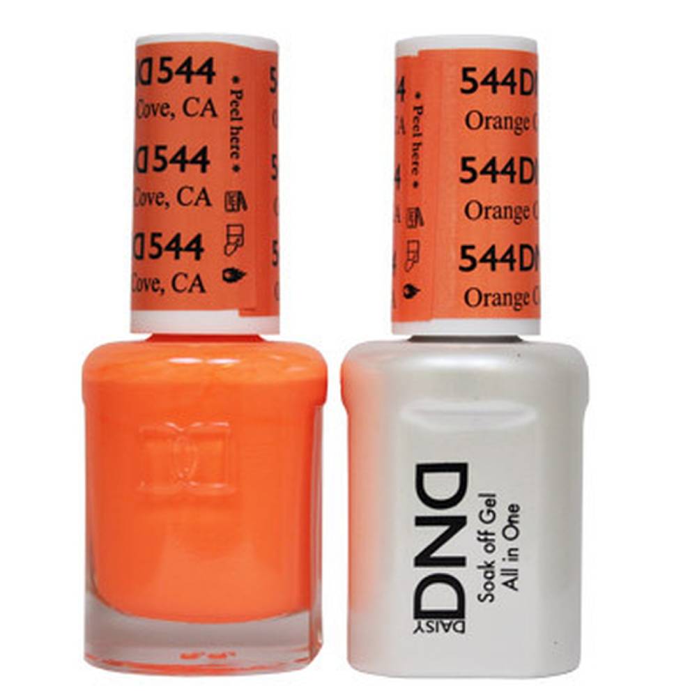 DND / Gel Nail Polish Matching Duo - Orange Cove, Ca 544