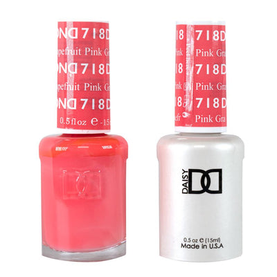 DND / Gel Nail Polish Matching Duo - Pink Grapefruit 718