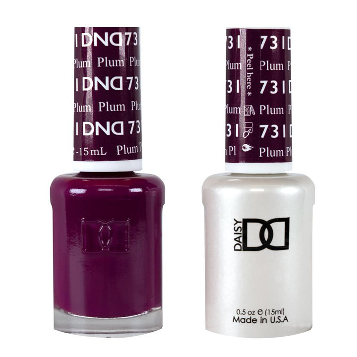 DND / Gel Nail Polish Matching Duo - Plum 731