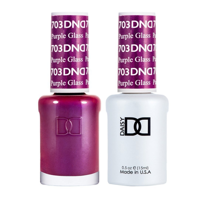 DND / Gel Nail Polish Matching Duo - Purple Glass 703
