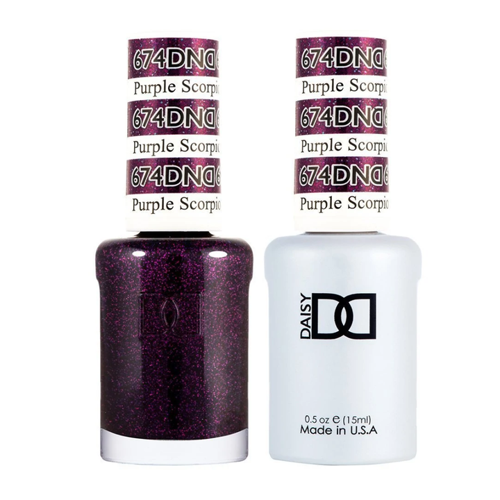 DND / Gel Nail Polish Matching Duo - Purple Scorpio 674