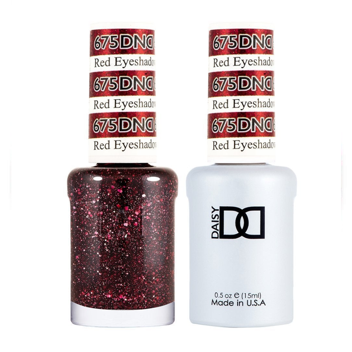 DND / Gel Nail Polish Matching Duo - Red Eyeshadow 675