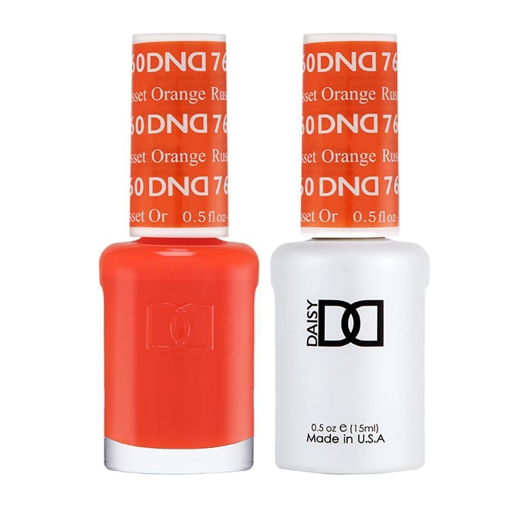 DND / Gel Nail Polish Matching Duo - Russet Orange 760