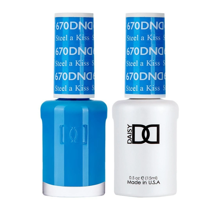 DND / Gel Nail Polish Matching Duo - Steel A Kiss 670