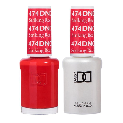 DND / Gel Nail Polish Matching Duo - Striking Red 474