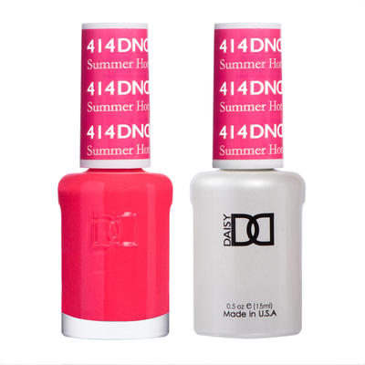DND / Gel Nail Polish Matching Duo - Summer Hot Pink 414