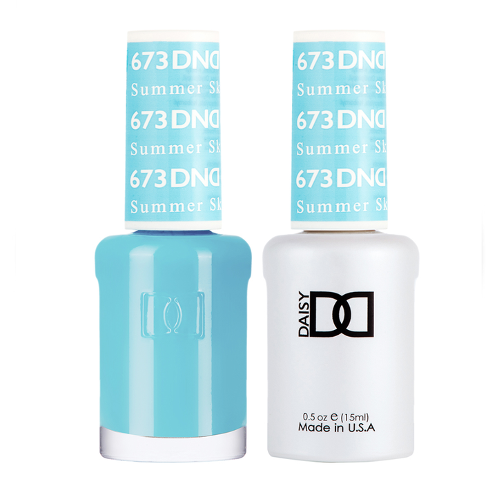 DND / Gel Nail Polish Matching Duo - Summer Sky 673