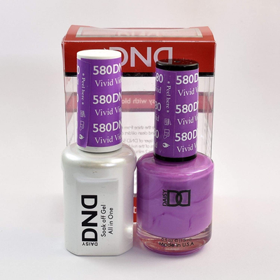 DND  / Gel Nail Polish Matching Duo - Vivid Violet 580