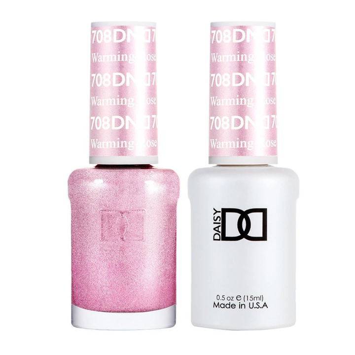 DND / Gel Nail Polish Matching Duo - Warming Rose 708