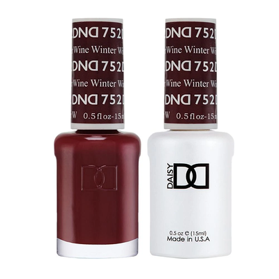 DND / Gel Nail Polish Matching Duo - Winter Wine 752